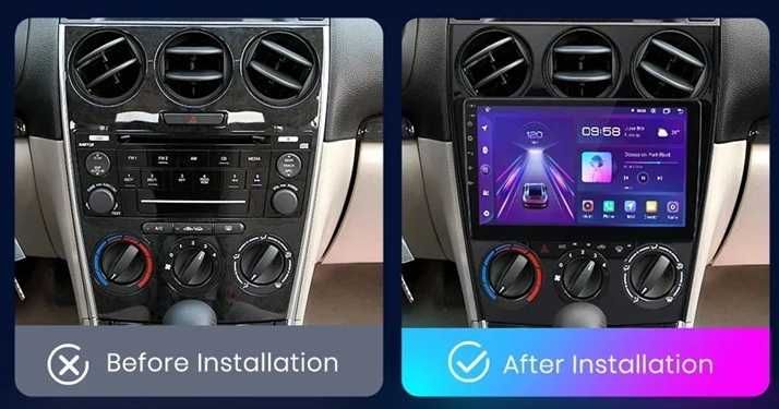 Мултимедия 9" за Mazda 6 I Android 14 CARPLAY навигация GPS