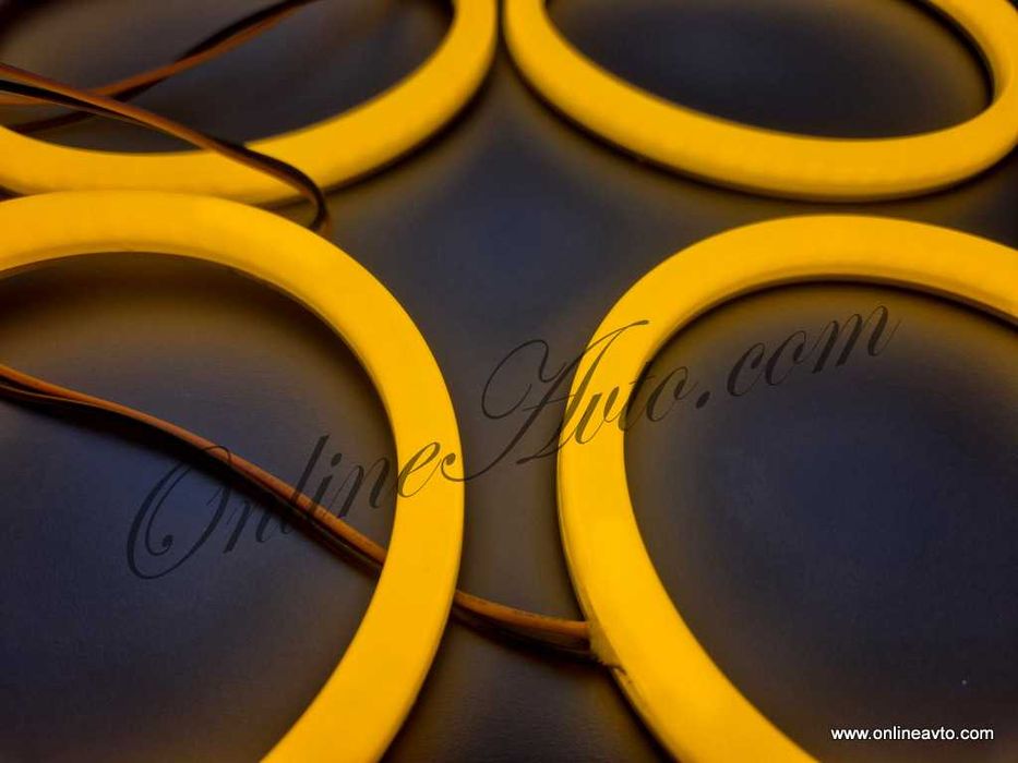 Amber Cotton LED Angel Eyes-Ангелски очи BMW Facelift E60/E61 Фейслифт