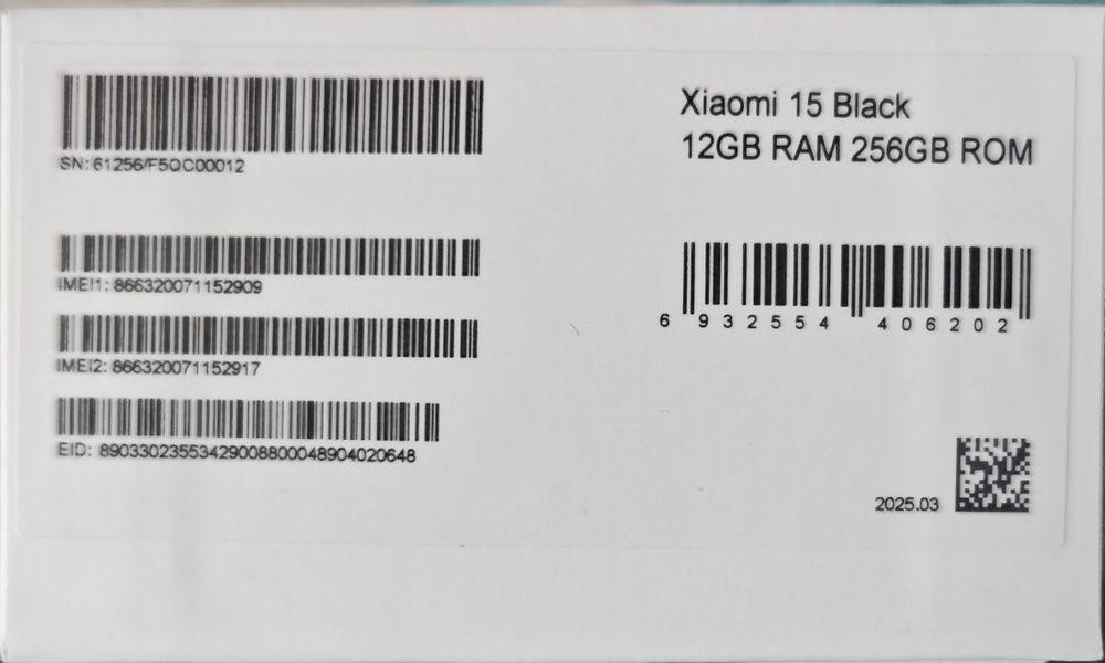 Xiaomi 15 negru 256GB