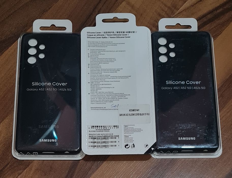 Husa silicon originala Samsung Silicone Cover Galaxy A52 A52 5G A52s