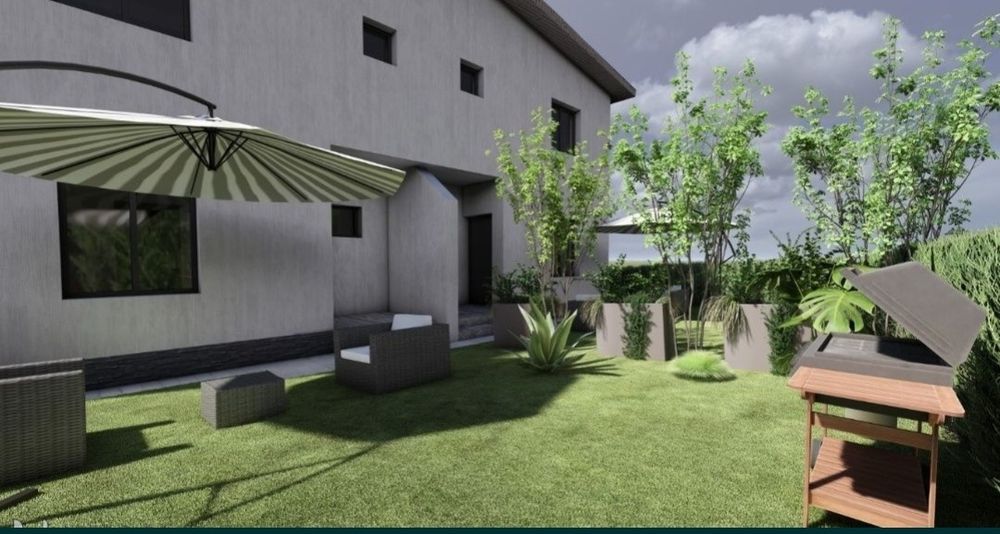 Preț cu TVA inclus Vila  garaj + beci+magazie),parter + etaj zona cent