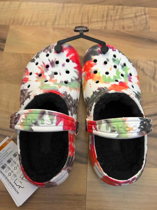 Crocs Classic pentru copii Tie-Dye Lined, multicolor, marimea 29-30