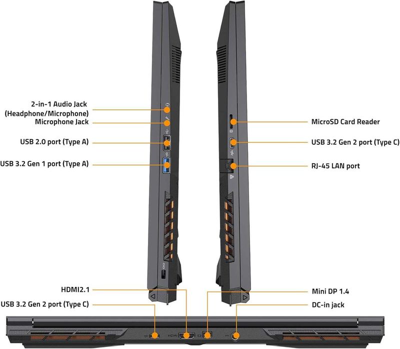 GIGABYTE G6 16.0" FHD+ i7-13700H 165 DDR5 16GB SSD 1 TB  RTX 4060 8GB