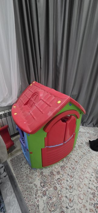 Домик, качеля и горка, 3 в 1