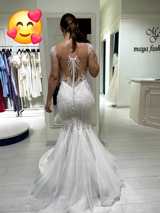 Rochie mireasa, voal, Maya Fashion, model 2025