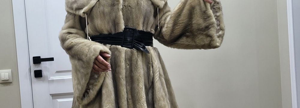 Шуба норковая цельная