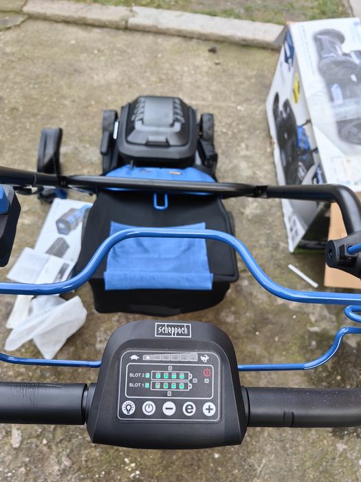 Самоходна акумулаторна косачка за трева -нова Scheppach BC-MP470-X