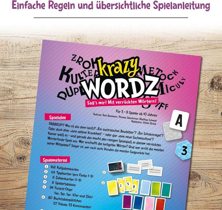 Ravensburger 26837 Krazy Wordz - Парти игра на немски език