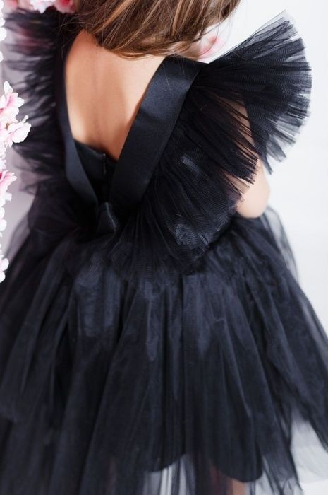 Платье чёрное для девочки