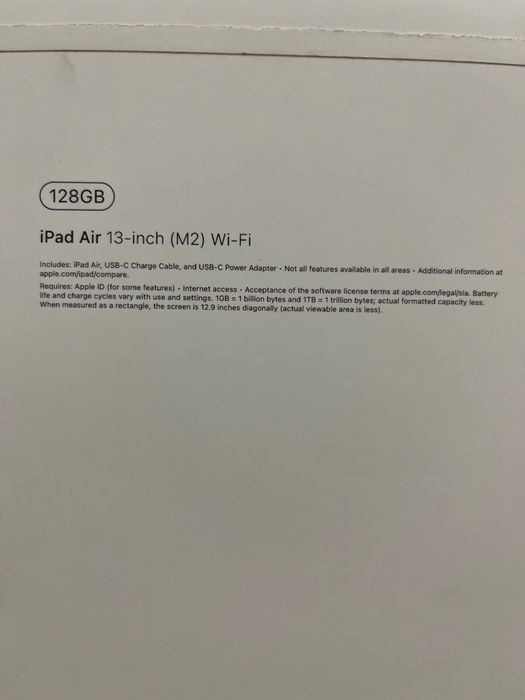 Ipad air 13 M2 128 gb