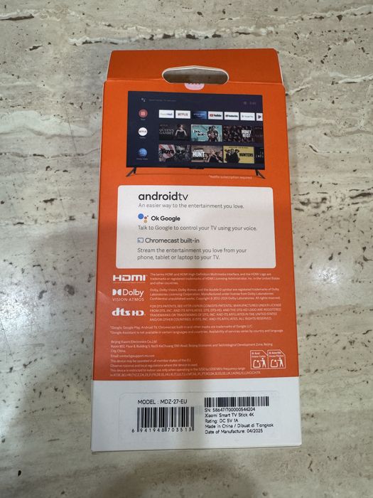 ТВ приставка Xiaomi Smart TV Stick 4K