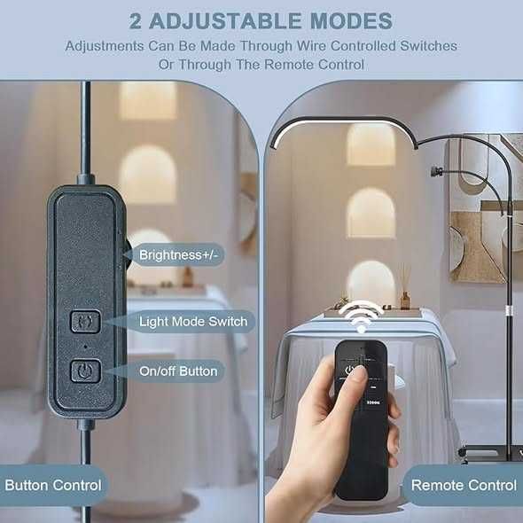 Lampă de podea LED, lampă cosmetică pentru gene