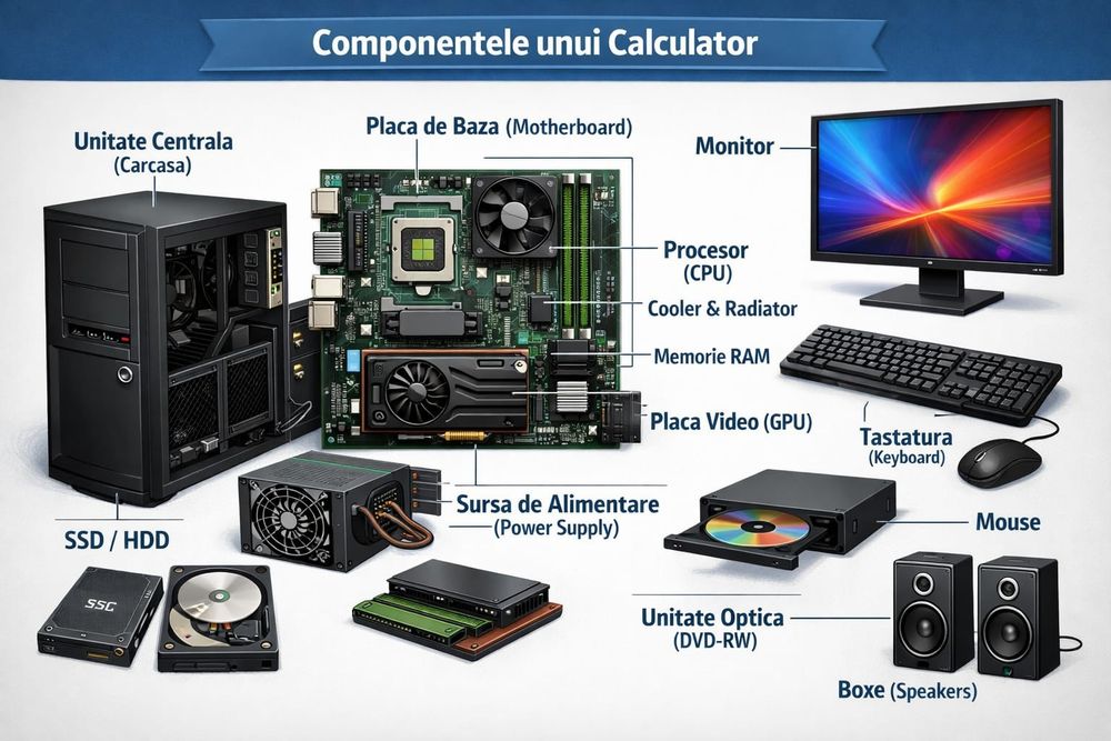 Instalari PC-uri/software(windows) camere video,retea internet