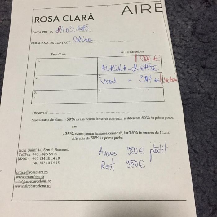 Rochie mireasa Rosa Clara Aire Barcelona