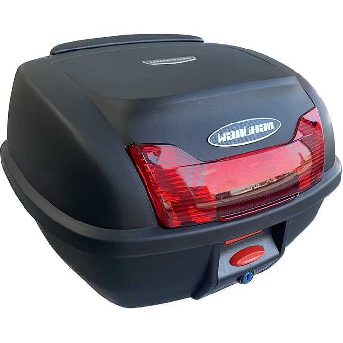 Куфар за мотор с облегалка- 42 литра, с Ключ и Стойка