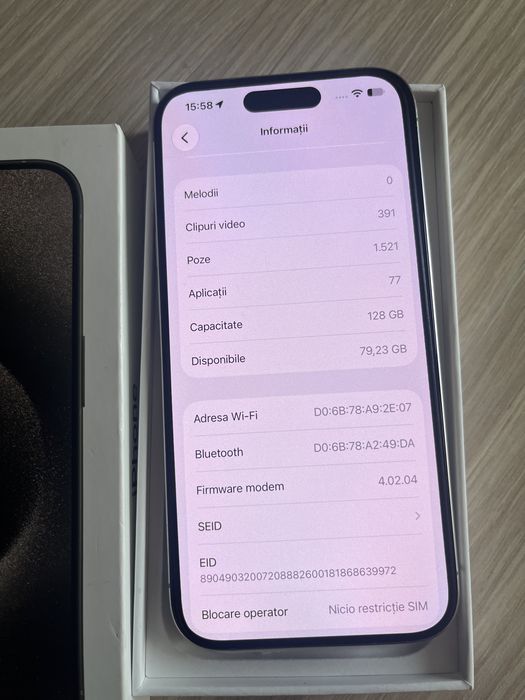 Iphone 15 pro  foarte bun