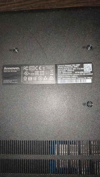 Laptop Lenovo IdeaPad 100-15IBY – Intel Pentium N3540, 4GB RAM, 700GB