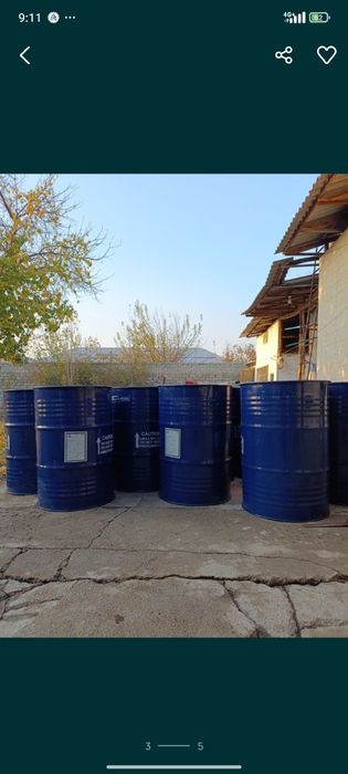 Xar xil turdagi plastmas va temir bochkalari bor