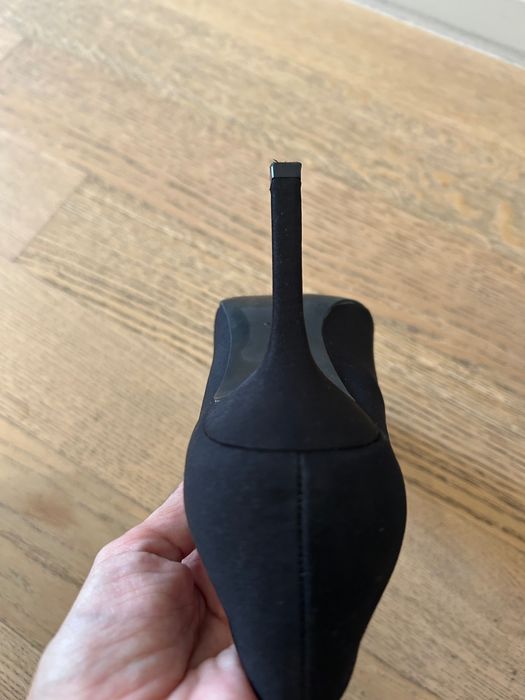 Vand pantofi satin Mango, noi, fara eticheta, toc 8cm