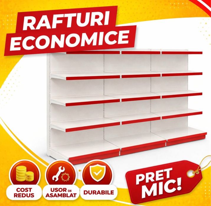Rafturi pentru magazin metalice reducere de 35%