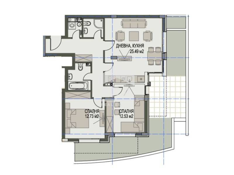 Продава се Тристаен апартамент в София, Кръстова вада - 99 кв.м за 2010 €/кв.м - Снимка #6