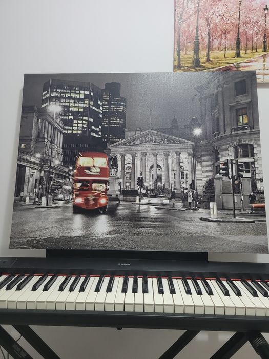 Tablou Elsa 80 x 60 cm, tablou autobuz londonez , ambele noi