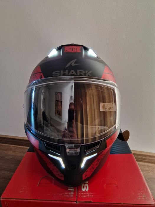 Каска Shark Skwal i3 Rhad  Matt Black/Red (размер М)