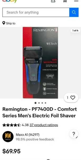 Aparat de ras REMINGTON sigilat