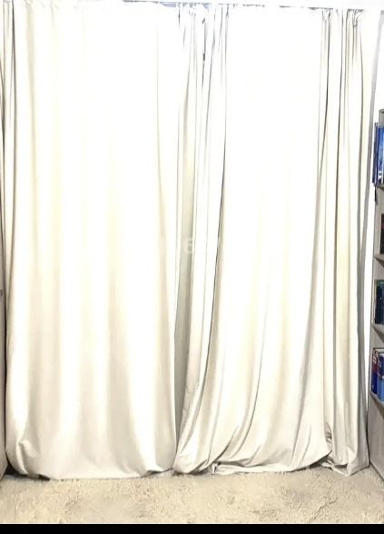 Шторы светло-бежевые