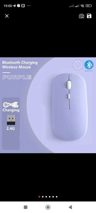 Мышь беспроводная Aliexpress Macaron Rechargeable Wireless Bluetooth