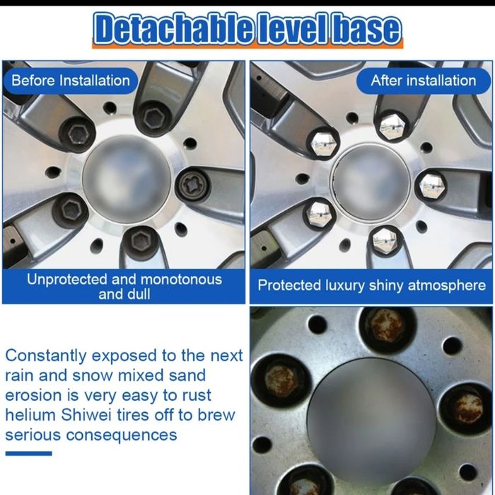 Капачки за болтове на джанти- 20 бр Черни.