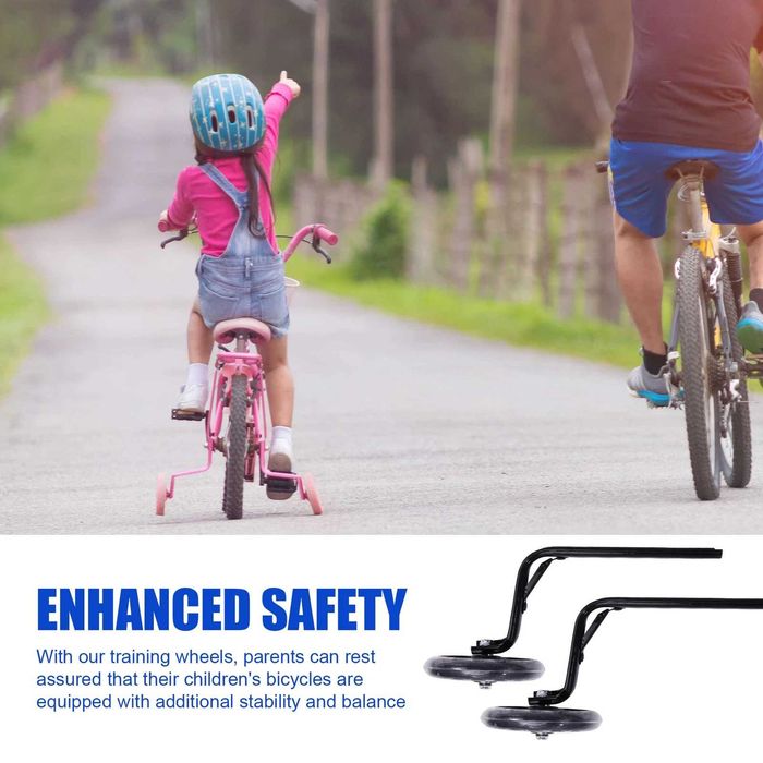 KAKOWELY Комплект помощни колела за детски велосипеди  и звънец