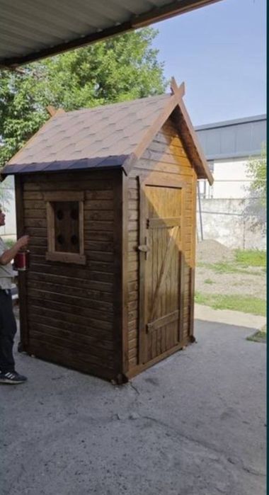 Деревянные домики будки вольеры скворечники песочницы и прочее