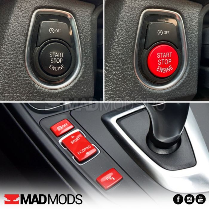 Buton rosu pornire motor, Sport, DSC Off, Parking BMW Seria 1 2 3 4