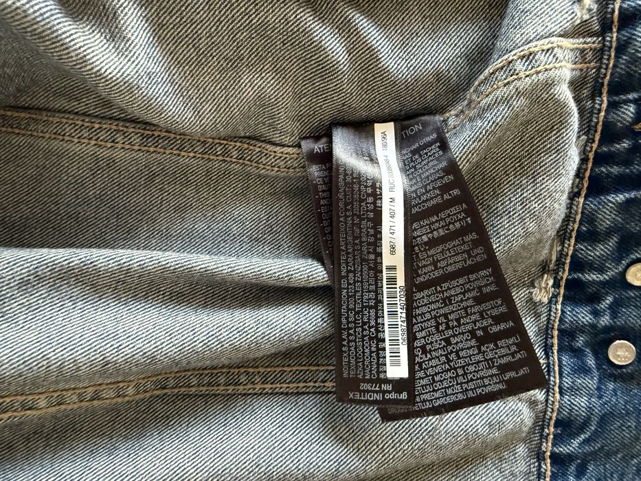 Geaca blugi Zara marimea M L print originala