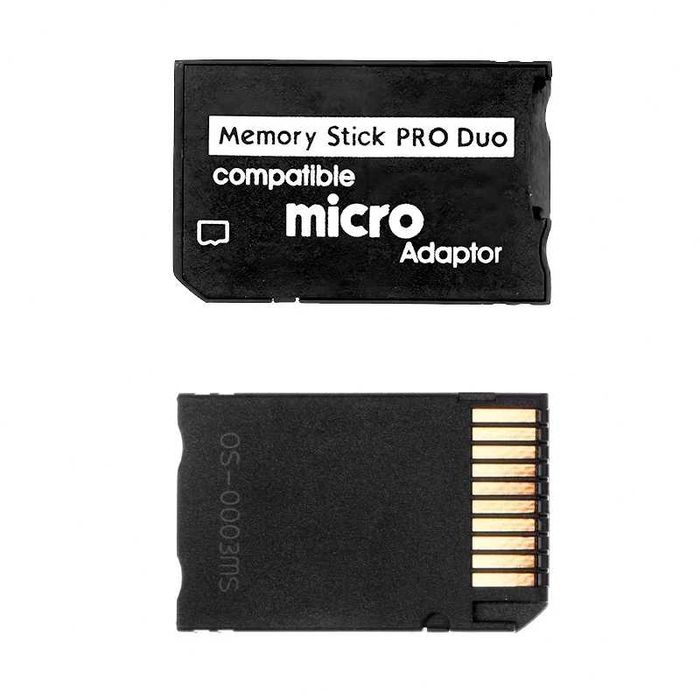 Adaptor card micro SD la Memory Stick MS Pro Duo PSP camera foto Sony