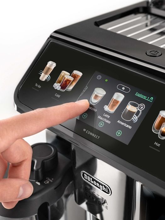 Кофемашина DeLonghi ECAM450.65.S Eletta Explore, автоматическая
