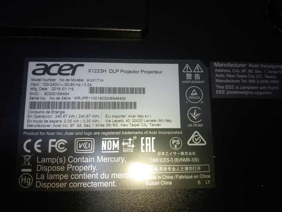 Проектор acer широкоформатный