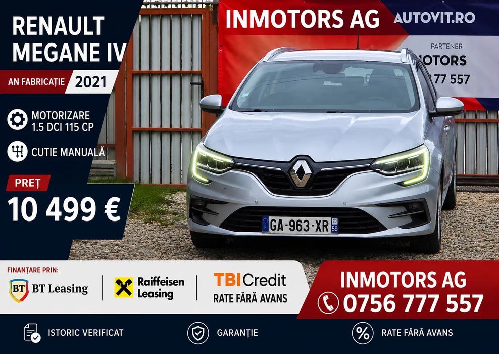 Renault Megane Full LED/Virtual cockpit*TVA deductibil*Navigatie*Keyless*Euro 6*