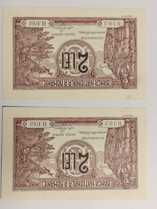 Bancnote de 2 lei 1938