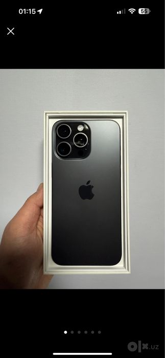 Iphone 15 promax black 256gb 90%