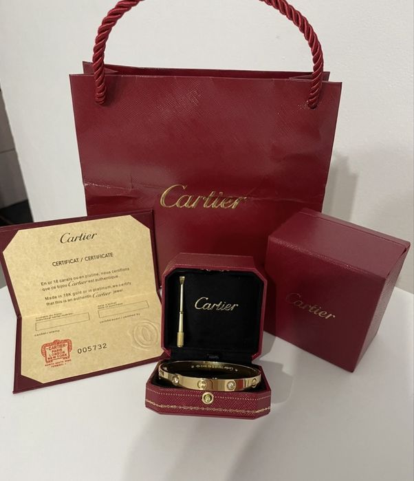 Bratara cartier ne folosita 18 k