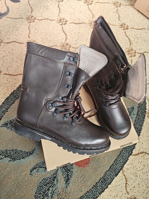 Bocanci militari iarnă piele box