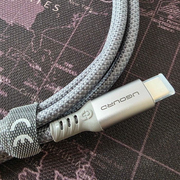 UGOURD Thunderbolt 4 кабель 2m, серый, 40G, 240W, 8K