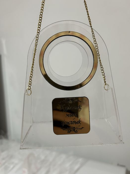 Бомбоньерки сумочки из стекла