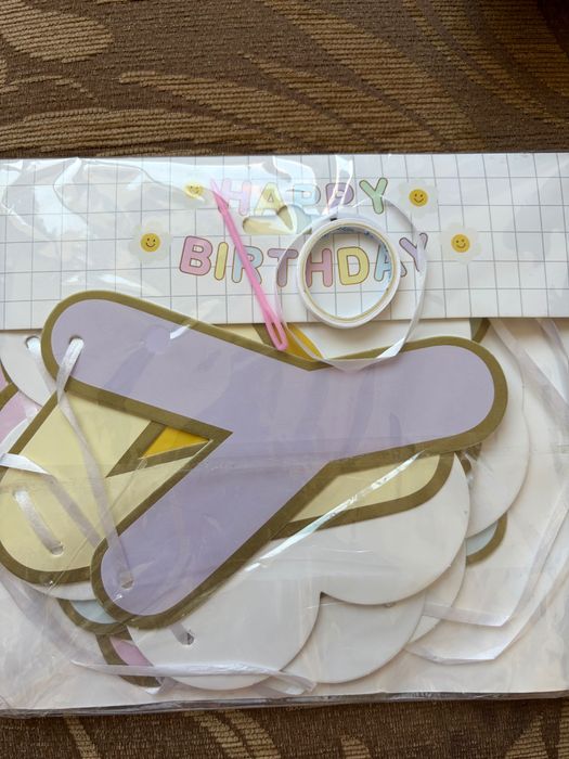 Украса за детски ражден ден,тема:Маргаритки