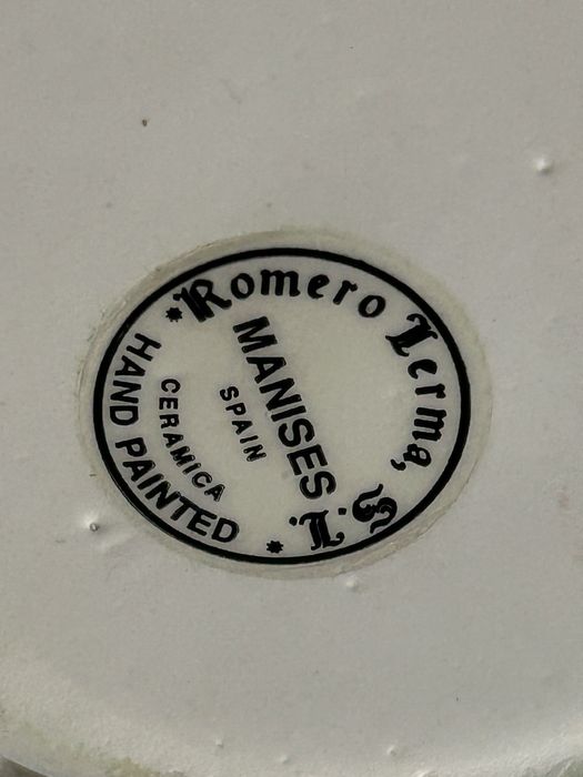 Керамичен испански ръчно рисуван комплект за зехтин и оцет