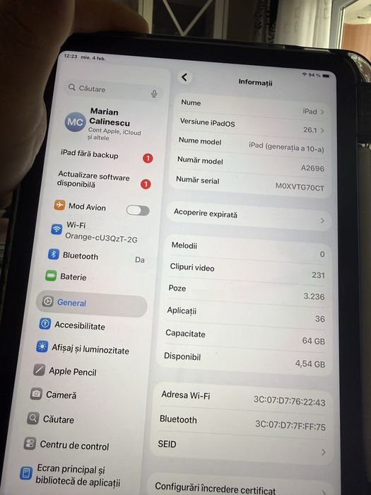 Ipad gen10 64 g ca nou