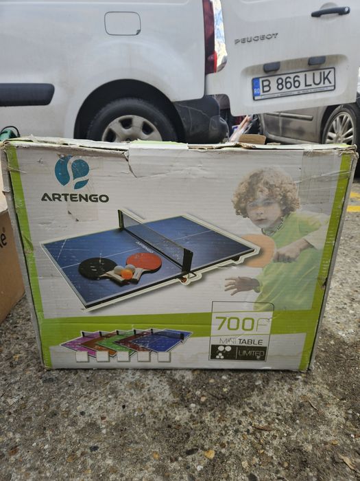 Mini masa de tenis ping pong Decathlon ARTENGO 700F rosie noua pliabil