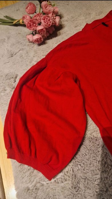 Pulover Benetton, maneci bufante, mărimea M
